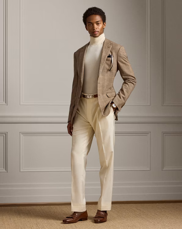 Kent Handmade Glen Plaid Suit Jacket