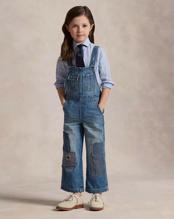 Patchwork Denim Overall