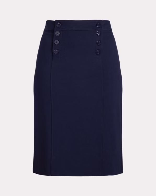 Ponte Sailor Pencil Skirt