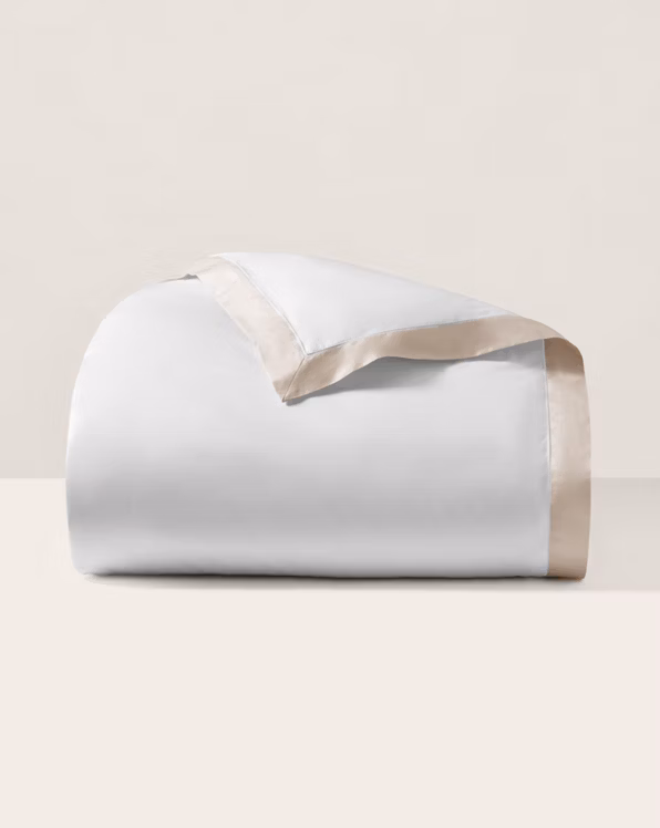 Cotton Sateen Border Duvet Cover