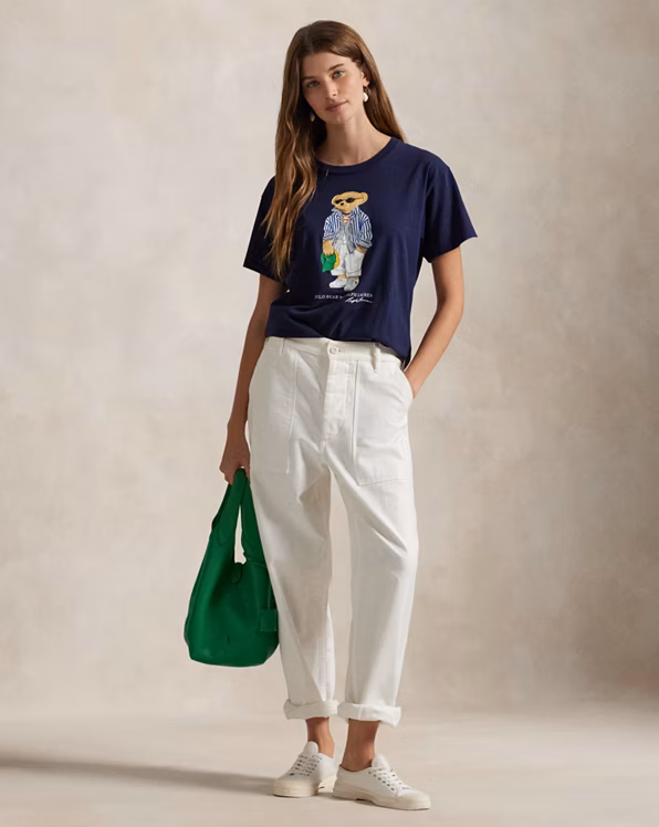 Polo Bear Cotton Jersey T-Shirt