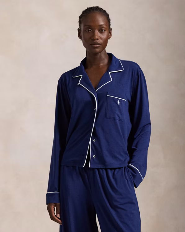 Long-Sleeve Jersey Pyjama Set
