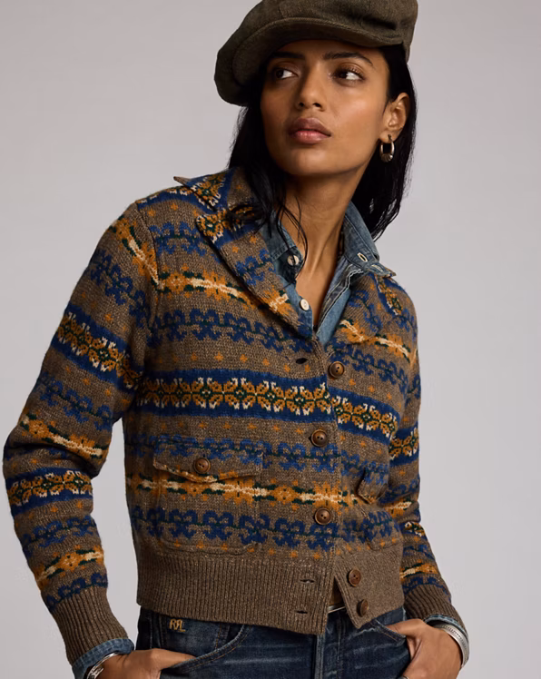 Fair Isle Jacquard Jumper Jacket