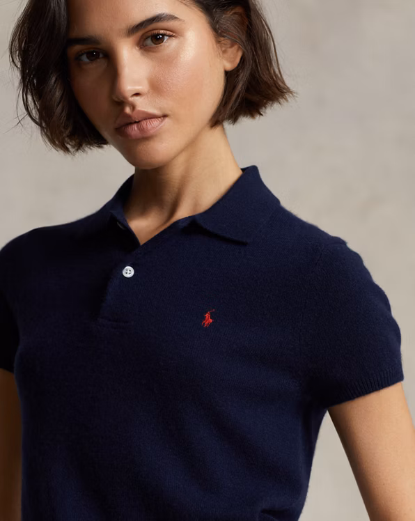 Slim Fit Cashmere Polo Shirt