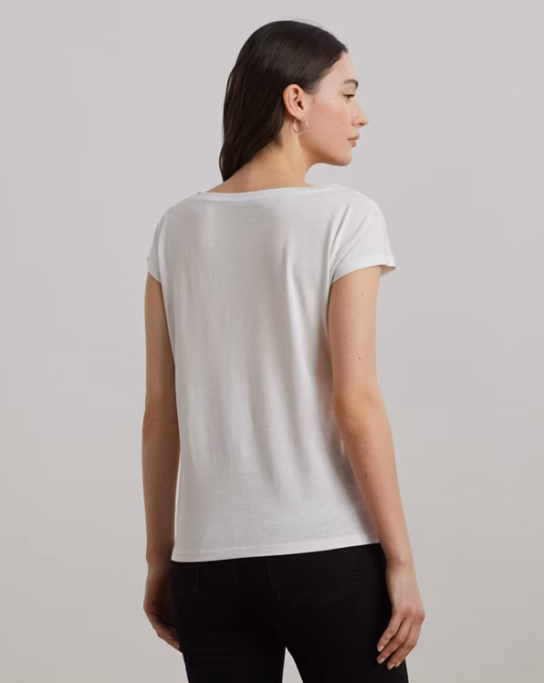 Logo-Print Cotton-Blend Top