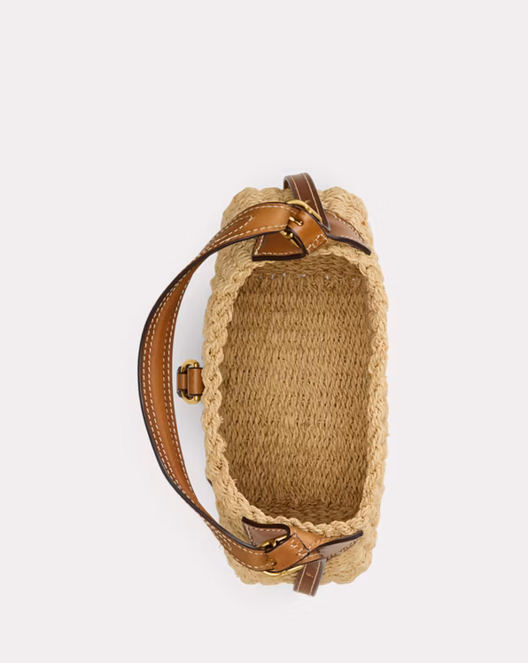Polo ID Raffia Small Shoulder Bag