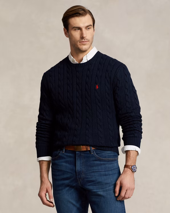 Cable-Knit Cotton Jumper