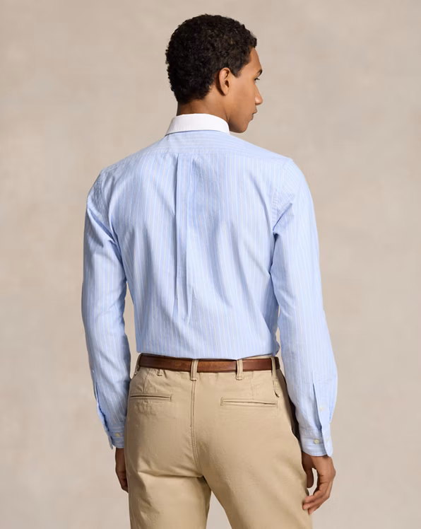 Classic Fit Striped Oxford Shirt