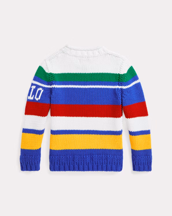 Logo Striped Cotton Jumper