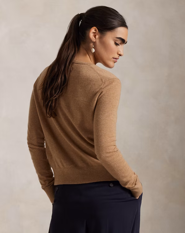 Cashmere Crewneck Cardigan