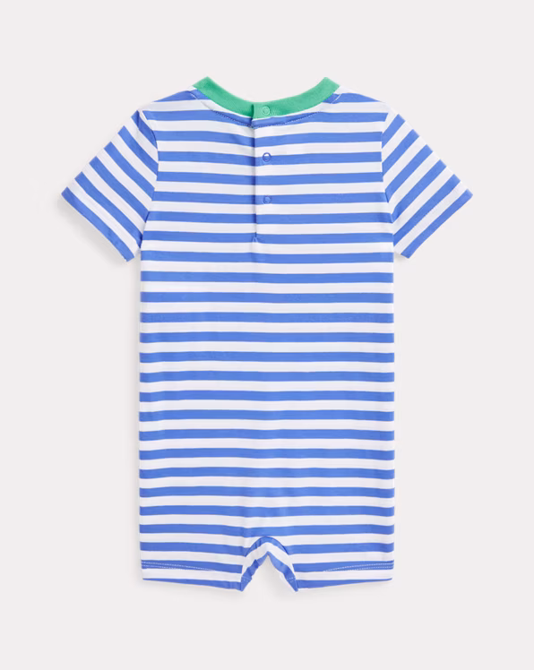 Striped Cotton Jersey Shortall