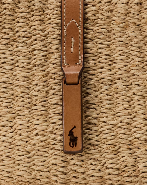 Polo ID Raffia Small Shoulder Bag