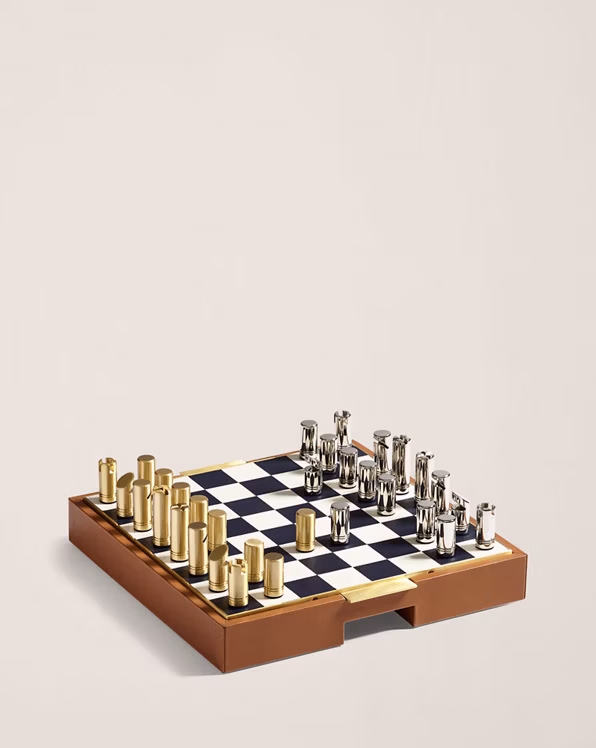 Fowler Chess and Draughts Game Gift Set