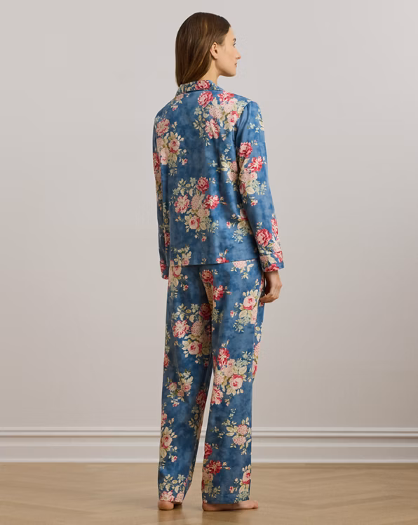 Floral Cotton-Blend Sateen Sleep Set