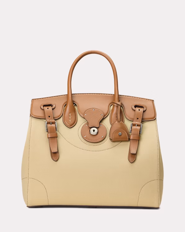 Soft Ricky 33 Calfskin-Trim Canvas Bag