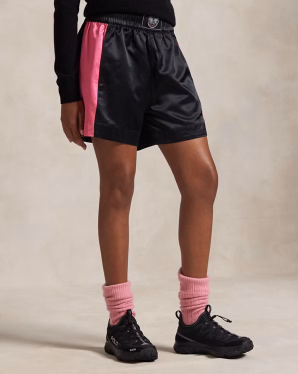 Pink Pony Satin Boxing Short