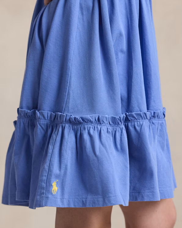 Smocked Cotton Jersey Dress