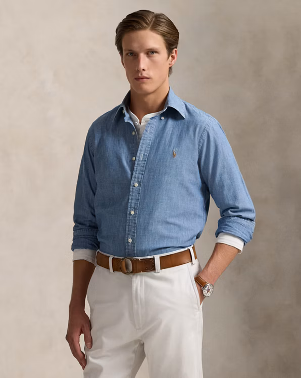 Indigo Chambray Overshirt