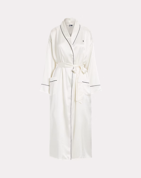Stretch Silk Bath Robe