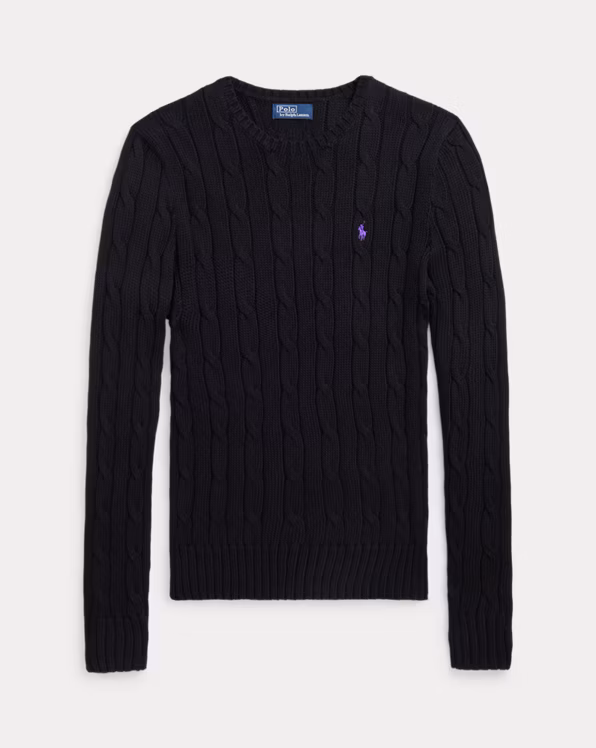 Cable-Knit Cotton Crewneck Jumper