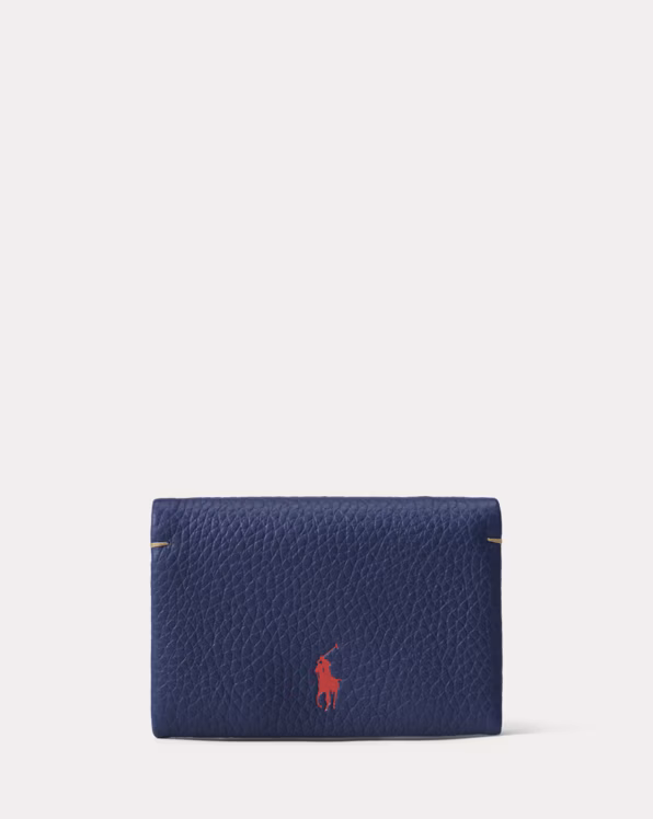 Polo Play Leather Snap Card Case