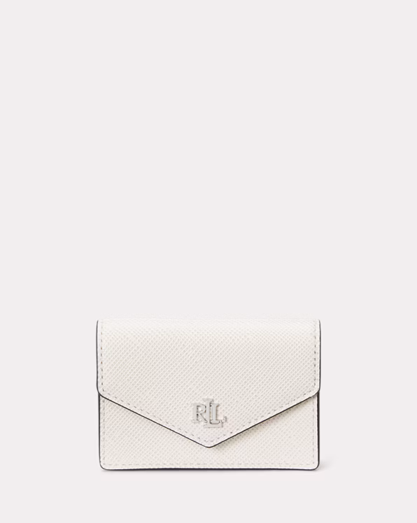 Crosshatch Leather Small Flap Card Case