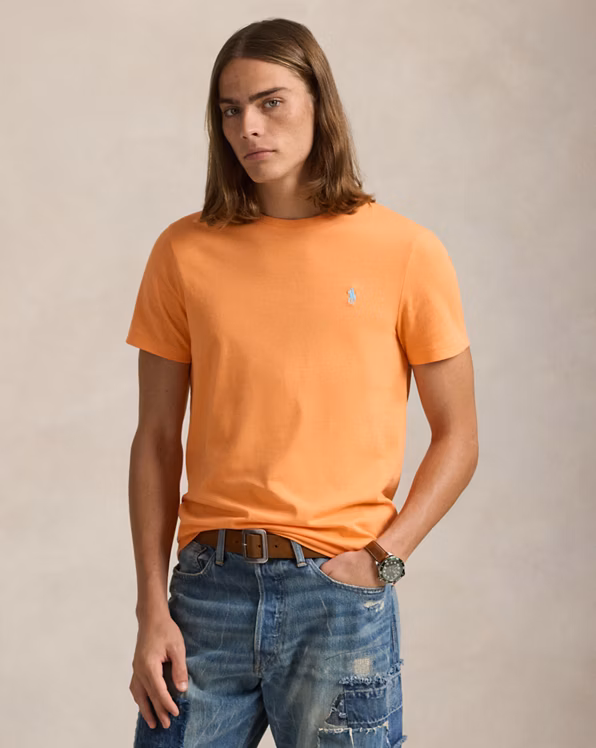 Custom Slim Fit Jersey Crewneck T-Shirt