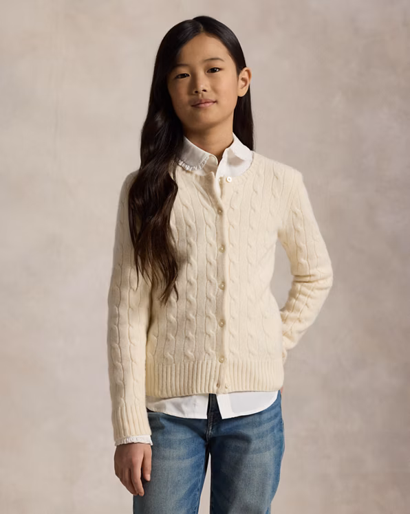 Cable-Knit Cashmere Cardigan