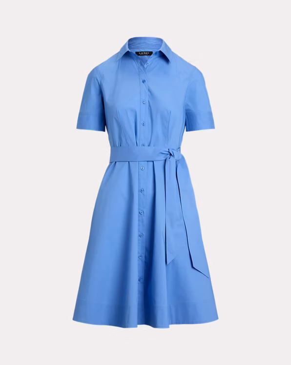 Cotton-Blend Shirtdress