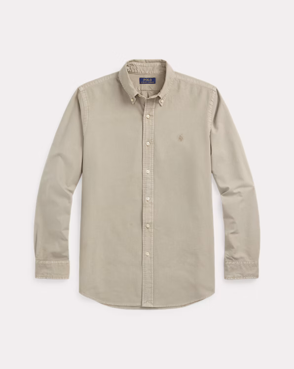Custom Fit Mineral-Dyed Oxford Shirt