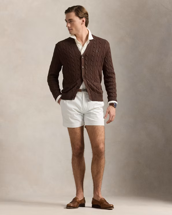 Cable-Knit Cotton Cardigan