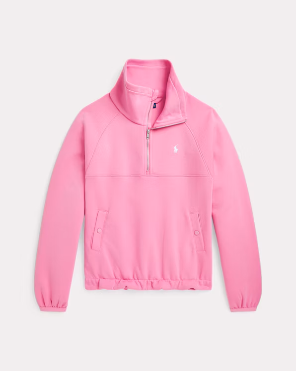 Double-Knit Quarter-Zip Pullover