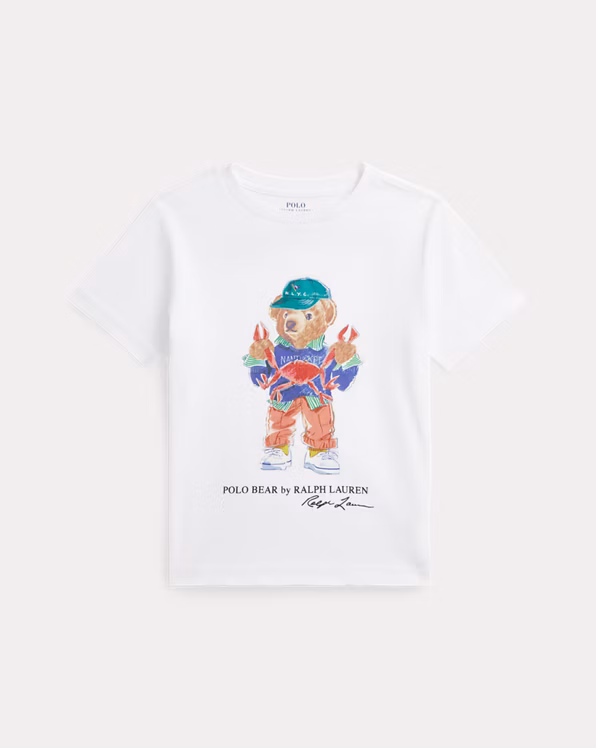 Polo Bear Cotton Jersey T-Shirt