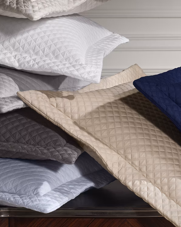Argyle Quilted Sateen Sham