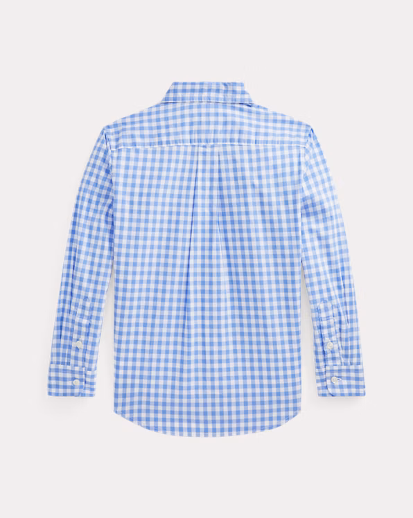 Gingham Cotton Poplin Shirt