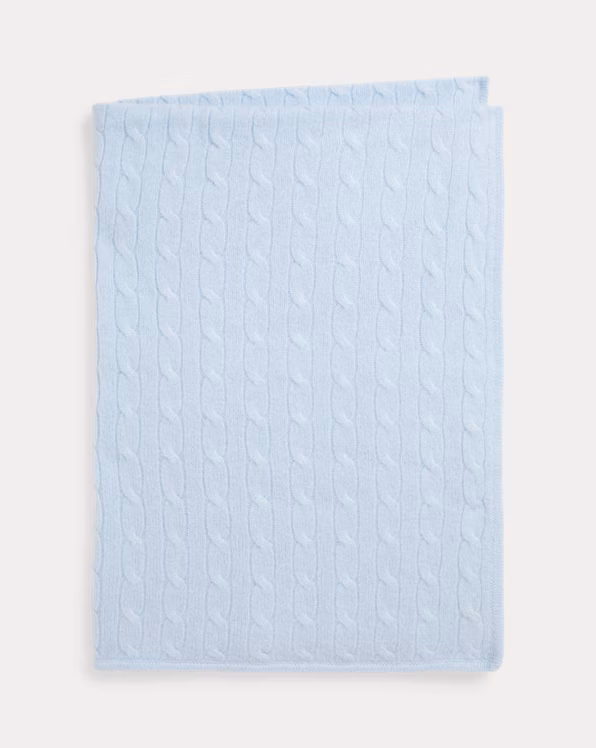 Cable-Knit Cashmere Blanket