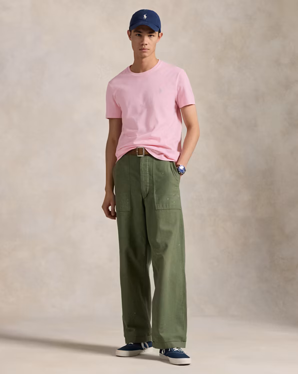 Custom Slim Fit Jersey Crewneck T-Shirt