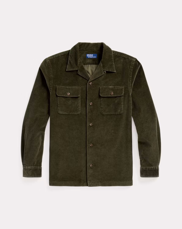 Classic Fit Corduroy Camp Shirt