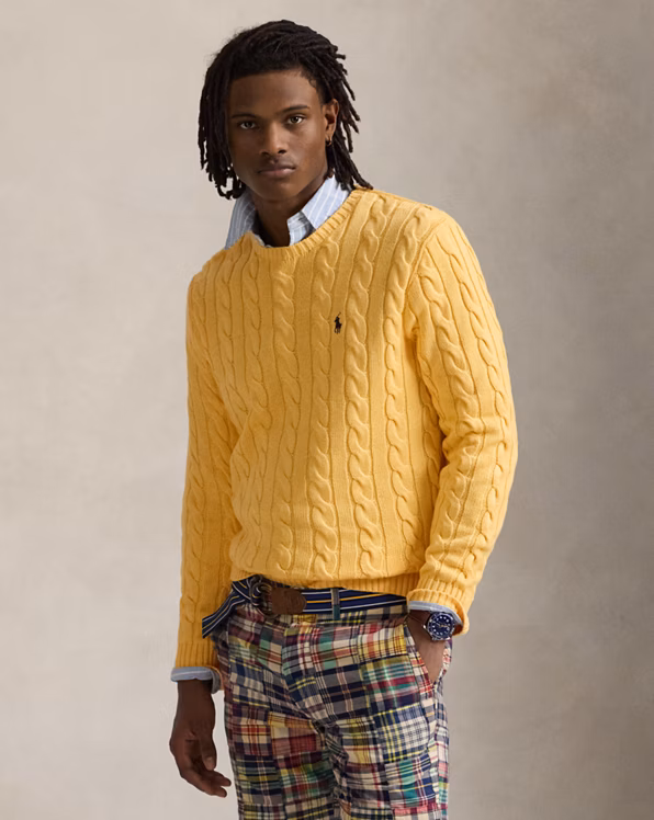 Cable-Knit Cotton Jumper