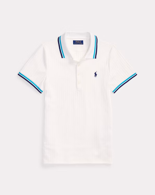 Australian Open Rib-knit Polo Shirt