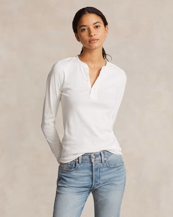 Cotton Henley Shirt