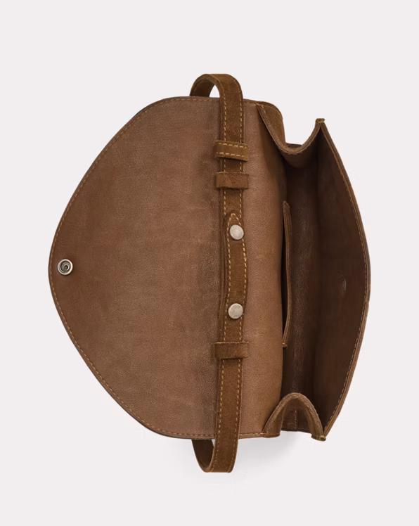 Roughout Suede Crossbody Bag