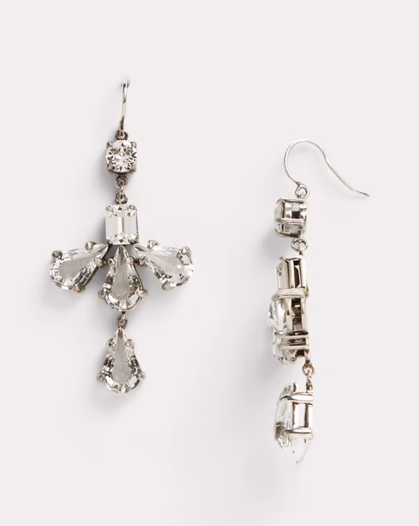 Teardrop Crystal Drop Earrings