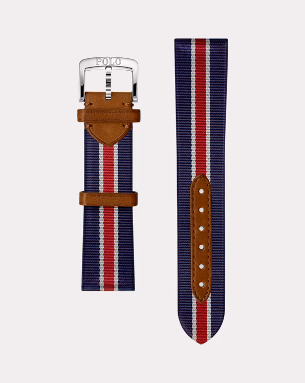 Striped Silk Watch Strap