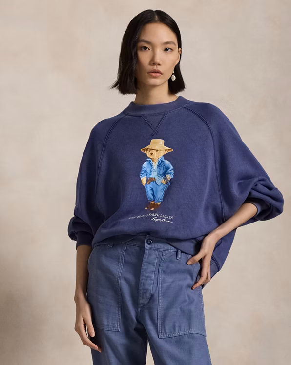 Polo Bear Oversize Fleece Crewneck
