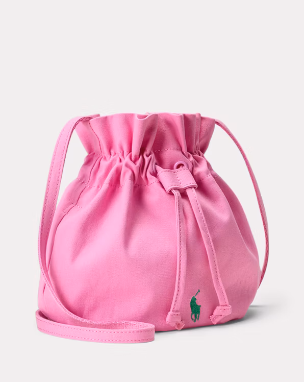 Big Pony Canvas Drawstring Bucket Bag