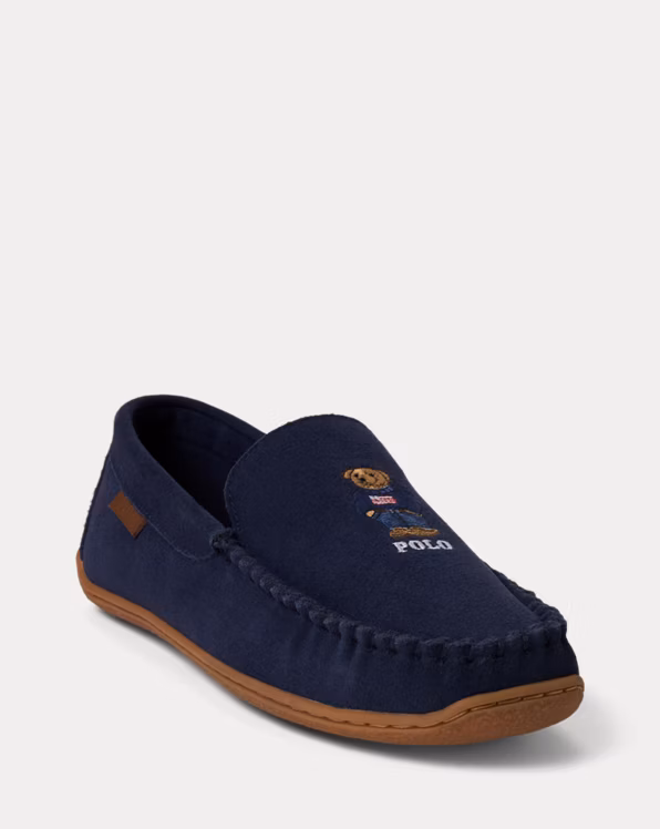 Brenan Polo Bear Suede Slipper