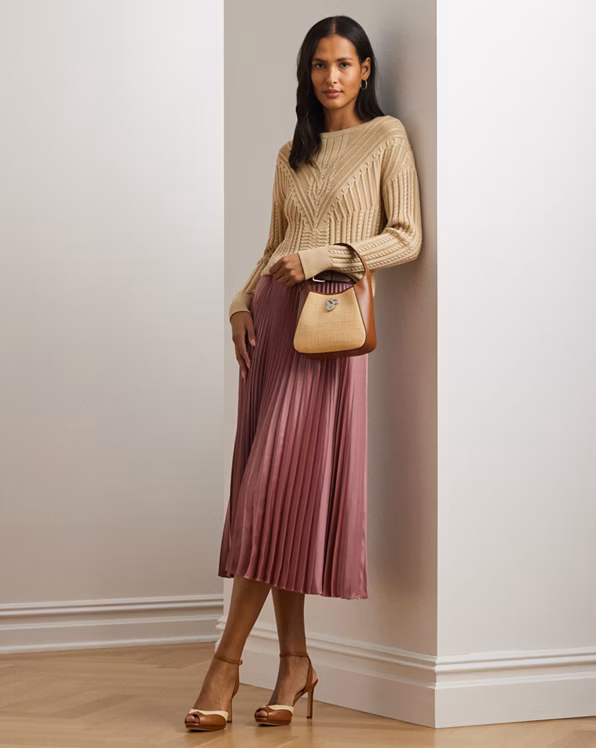 Cable-Knit Cotton-Blend Boatneck Jumper