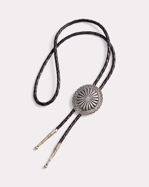 Braided Leather Bolo Tie