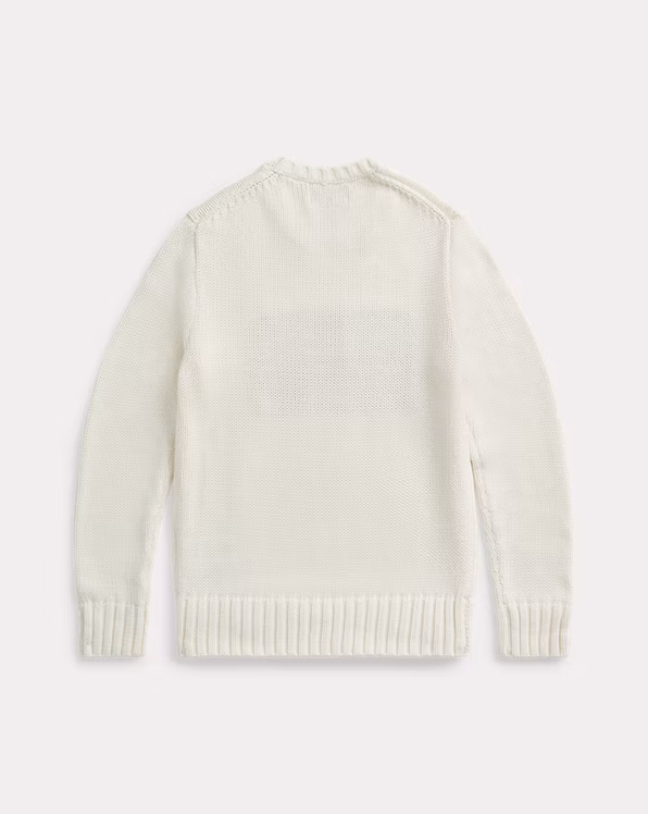 Flag Cotton Crewneck Jumper